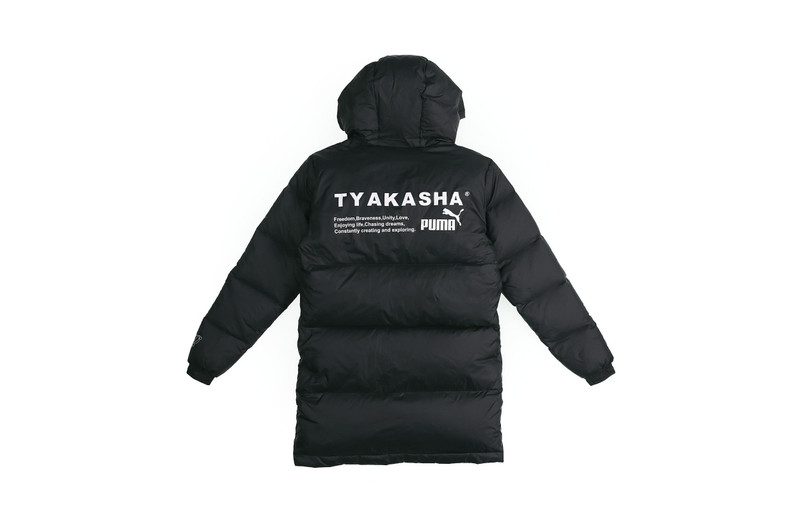 PUMA PUMA x Tyakasha Down Parka 'Black White' 595561-01 outlook