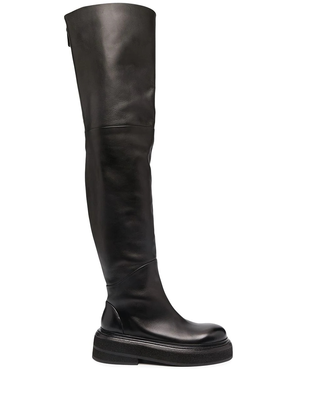 over-the-knee leather boots - 1