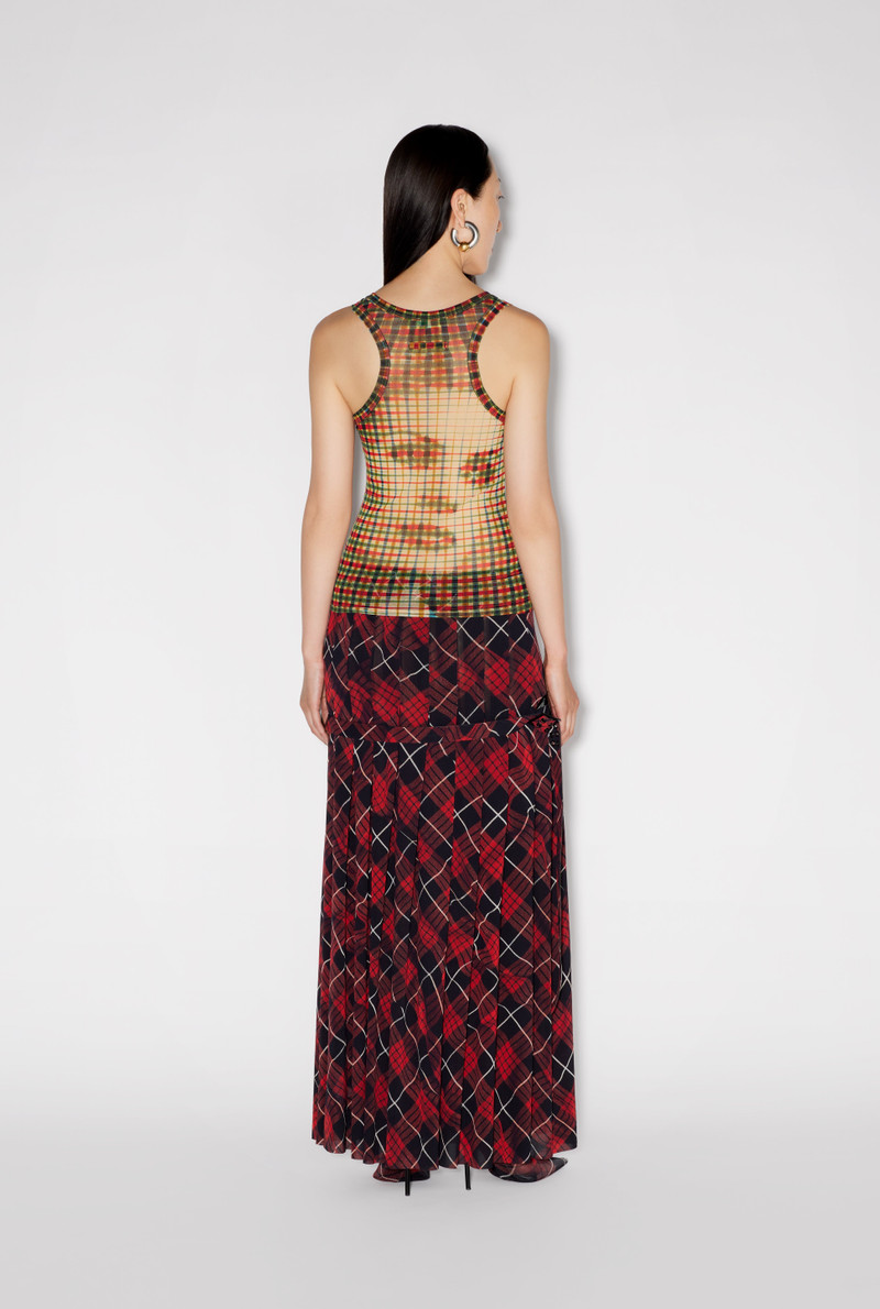 Jean Paul Gaultier THE TARTAN FACE TANK TOP outlook