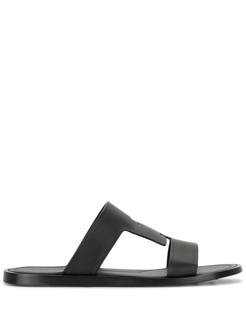 flat leather sandals - 1