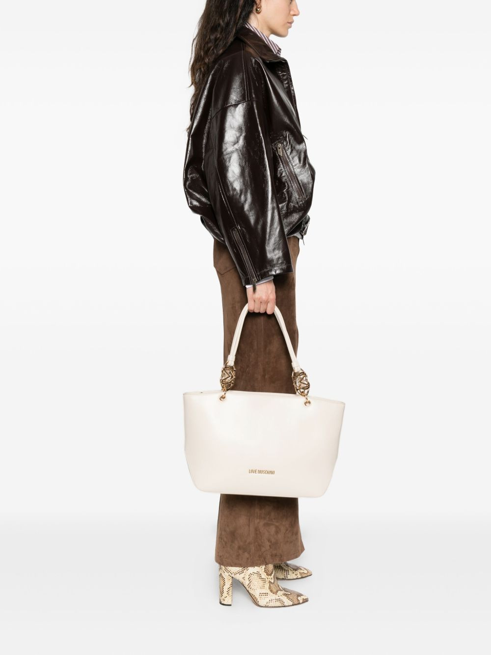 logo-lettering tote bag - 2