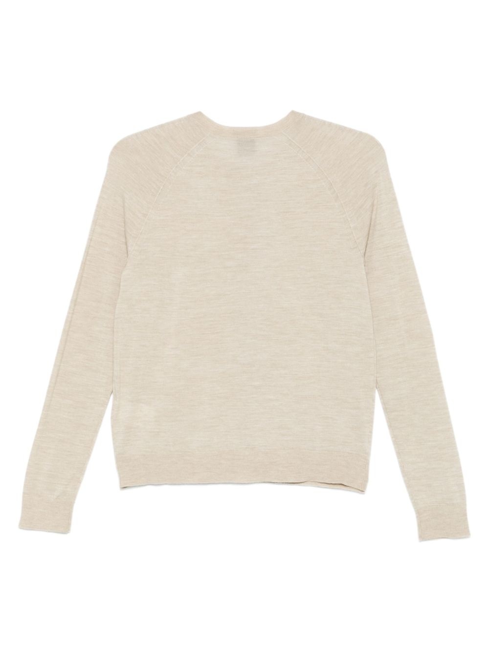 raglan-sleeve wool cardigan - 2