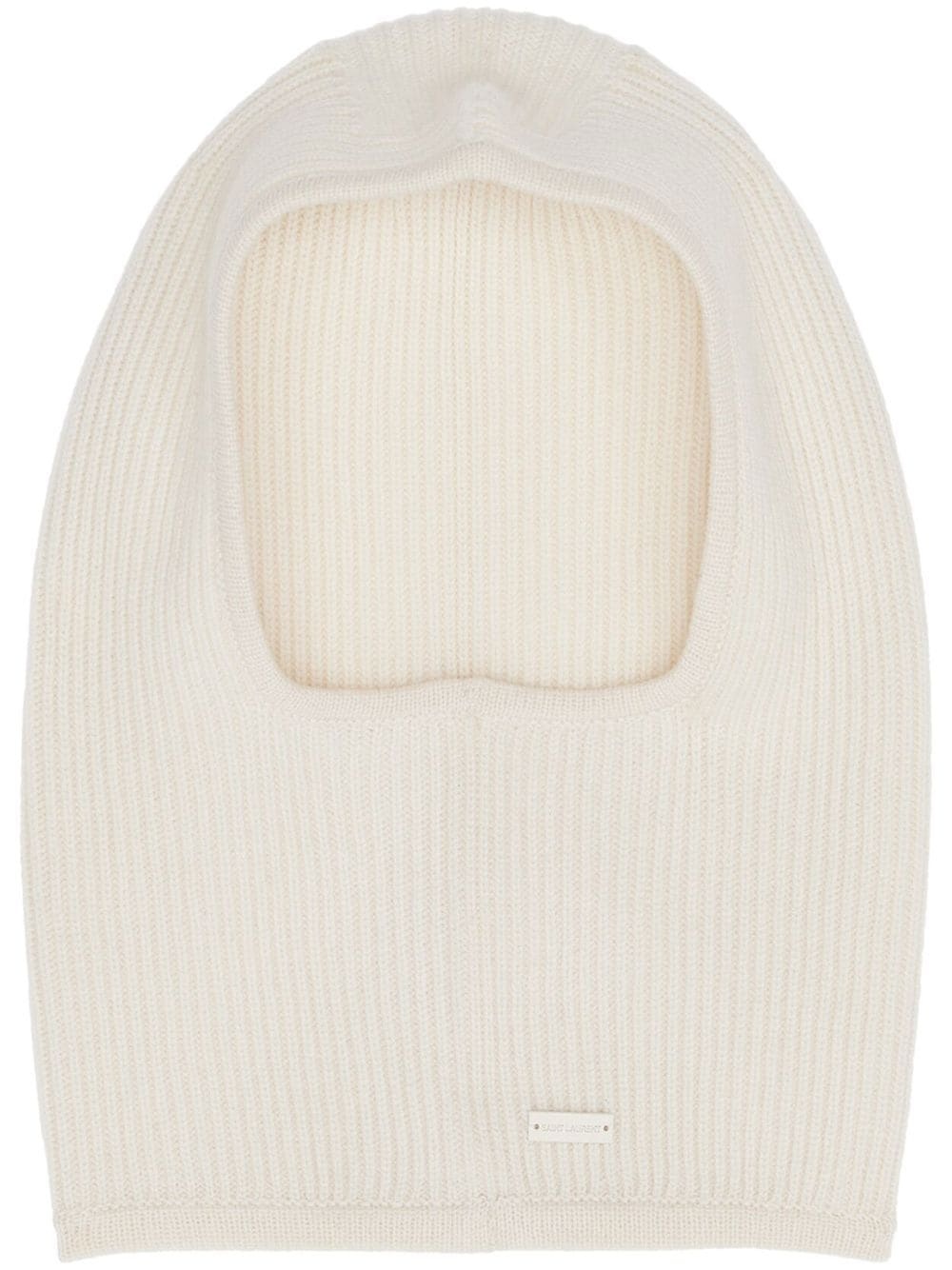 logo-plaque cashmere beanie - 1