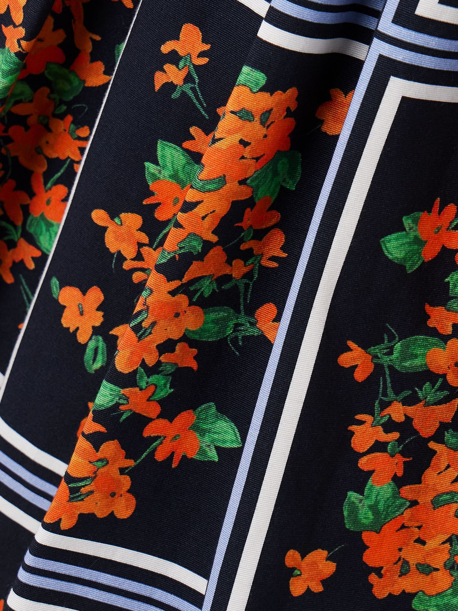 Printed faille midi dress Multi - 4