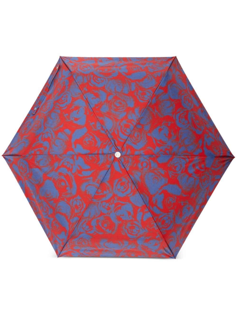 rose-print folding umbrella - 1