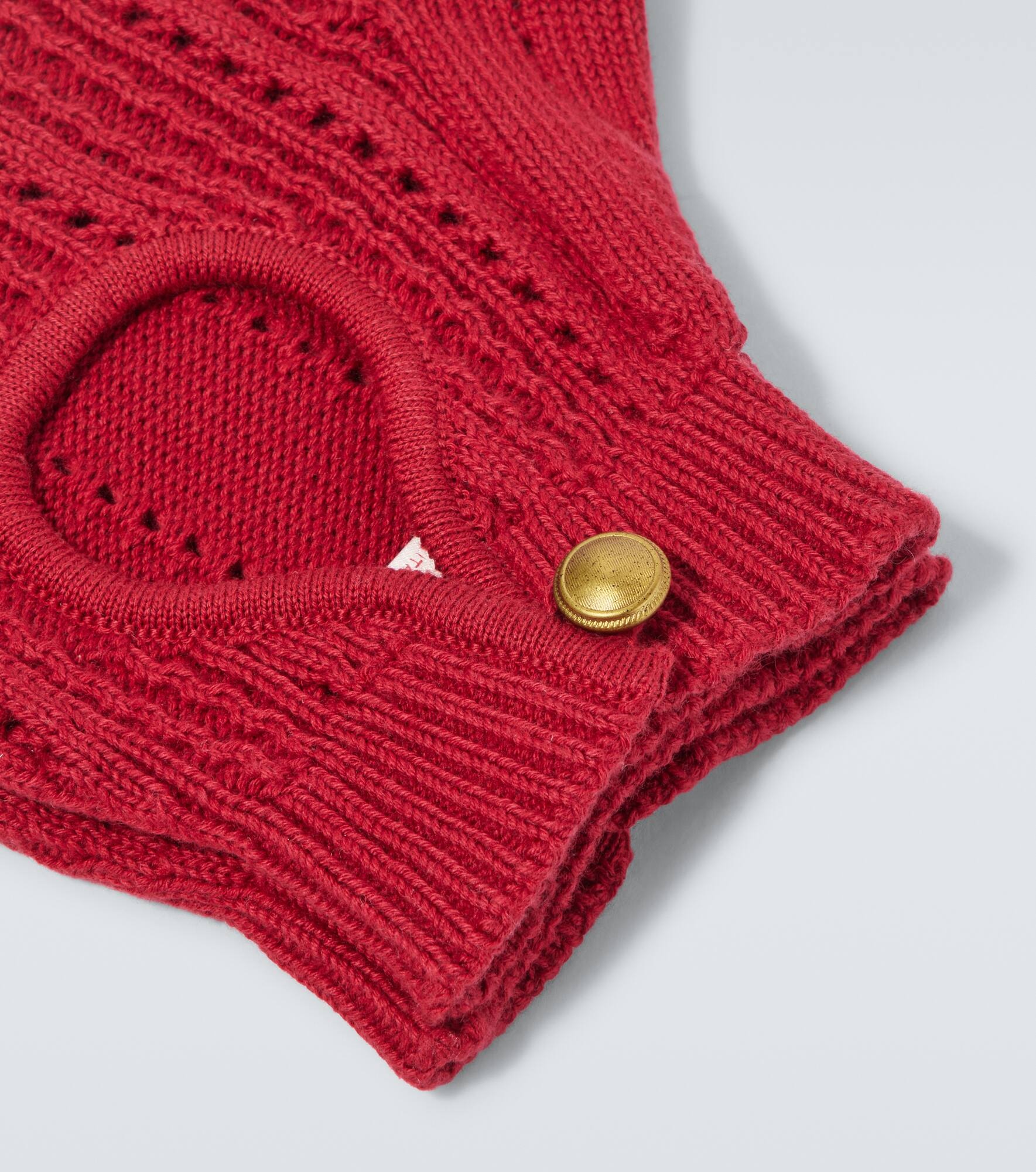 Ribbed-knit cotton fingerless gloves - 2