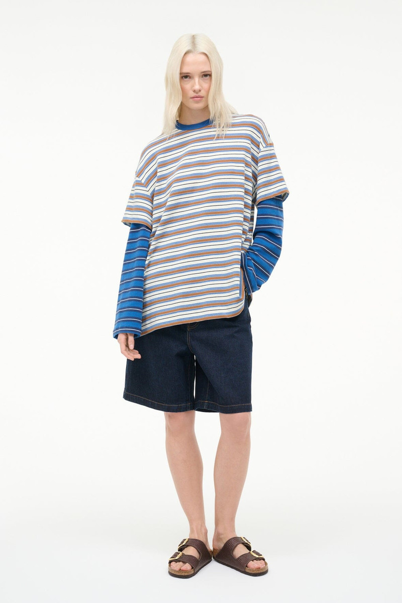 STAUD STAUD WILLIAM TEE MOJAVE STRIPE ECHO STRIPE outlook