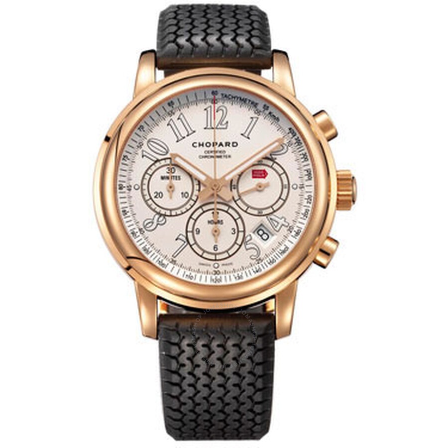 Chopard Mille Miglia Chronograph White Dial 18k Rose Gold Men's Watch 161274-5002 - 1