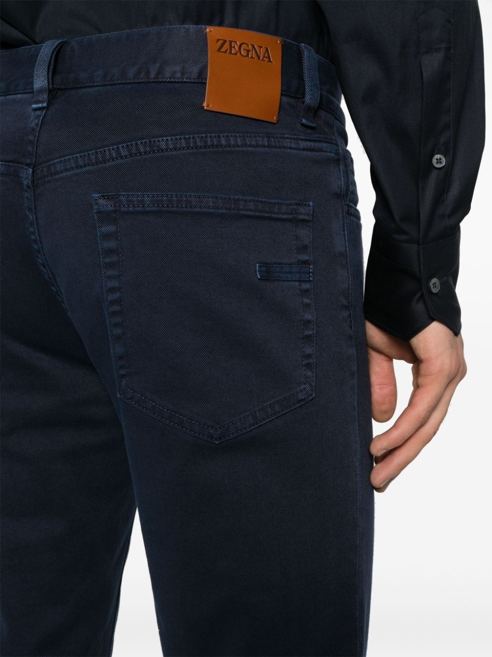 logo-patch mid-rise jeans - 5