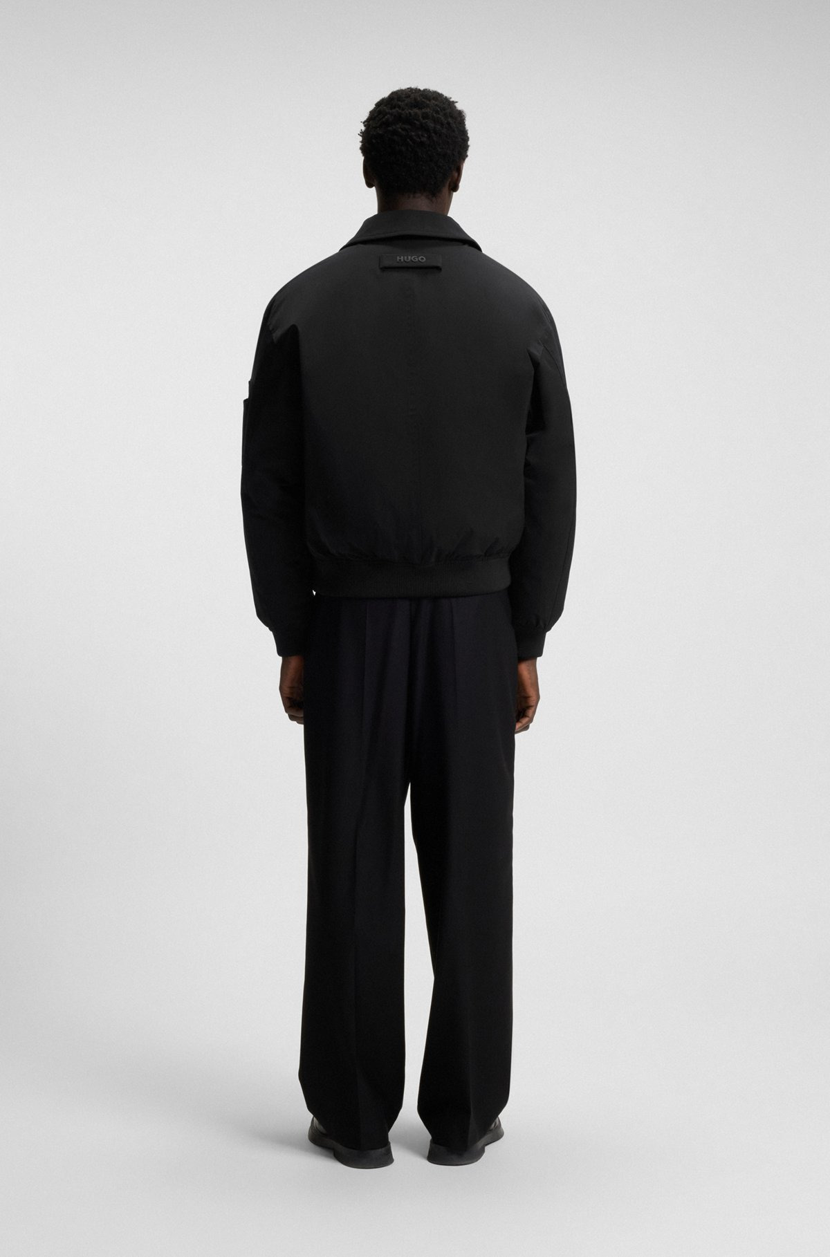 REGULAR-FIT PARKA JACKET IN WATER-REPELLENT FABRIC - 4