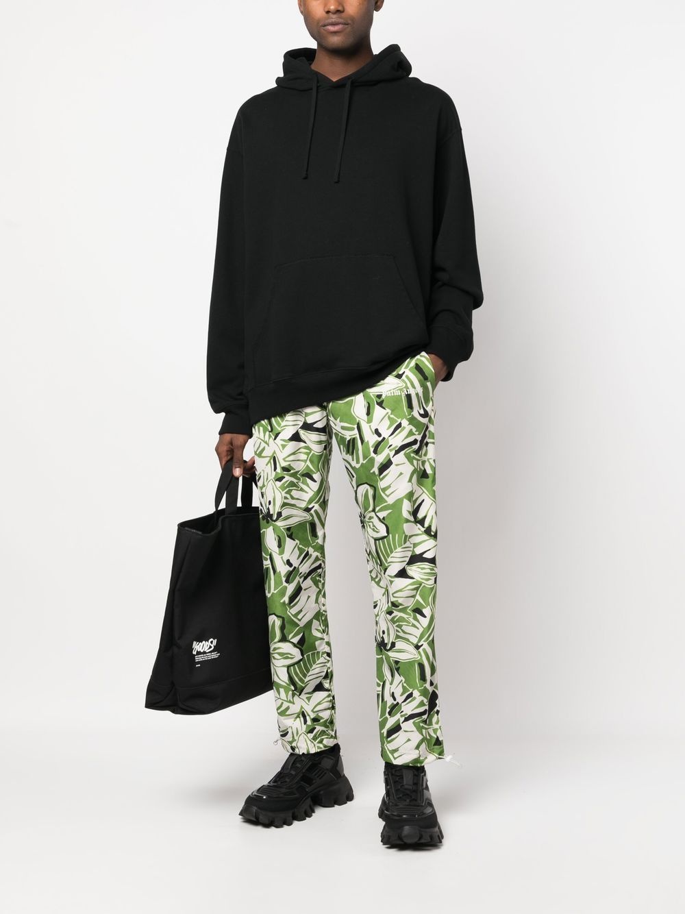 floral-print straight-leg trousers - 2