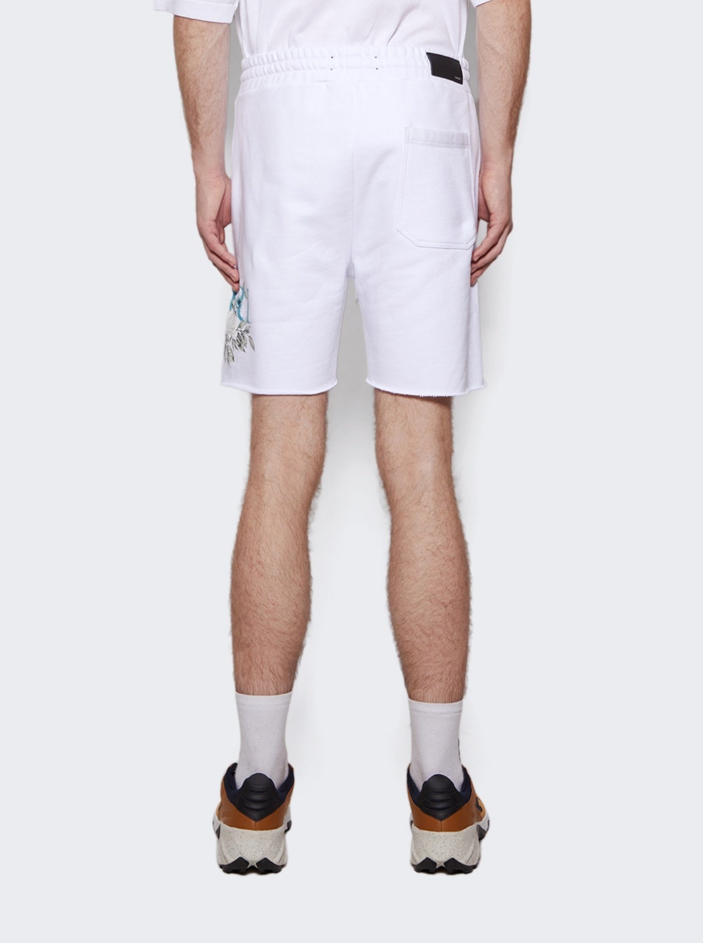 Floral Logo Shorts White - 5