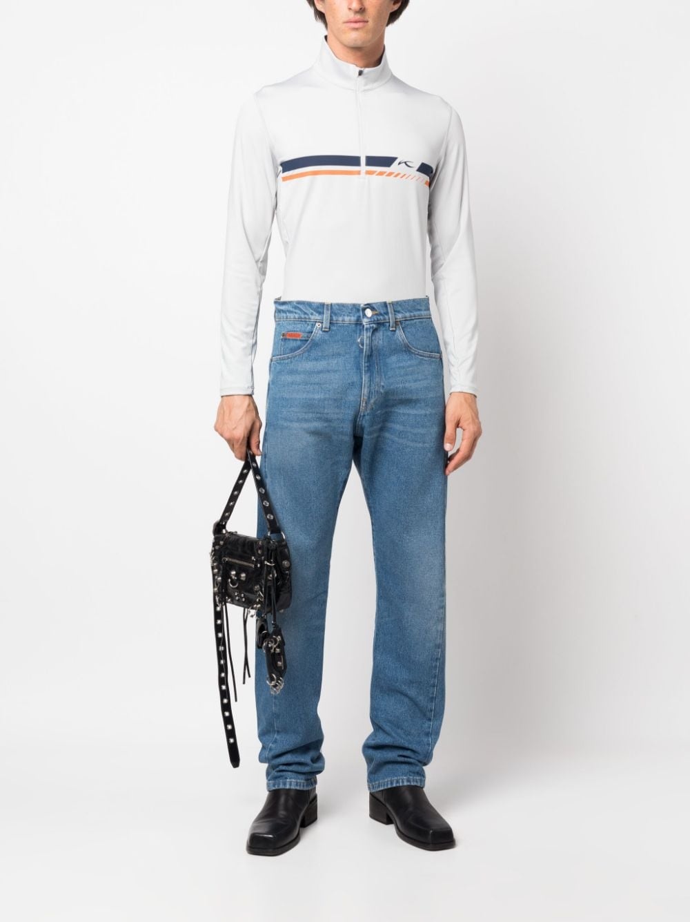 twisted-seam straight-leg jeans - 2