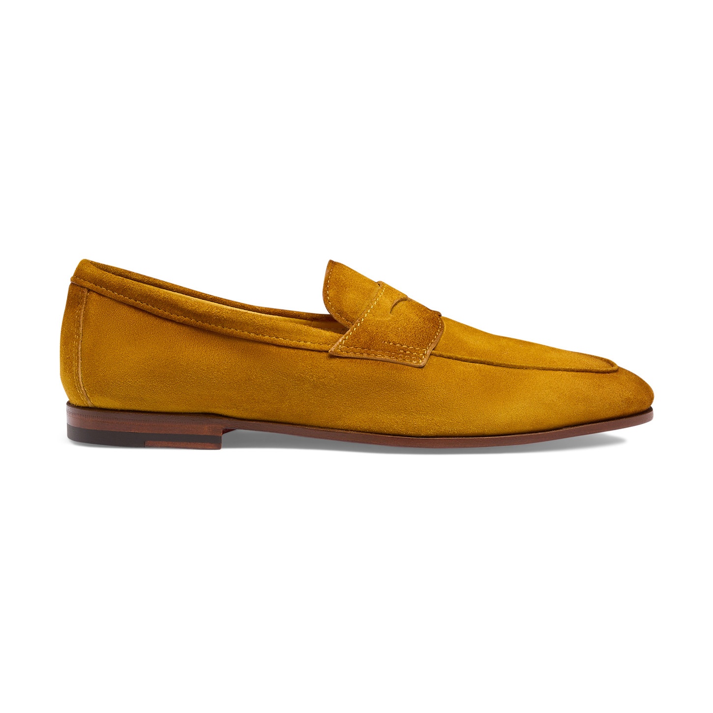Men's yellow suede Carlo loafer - 1