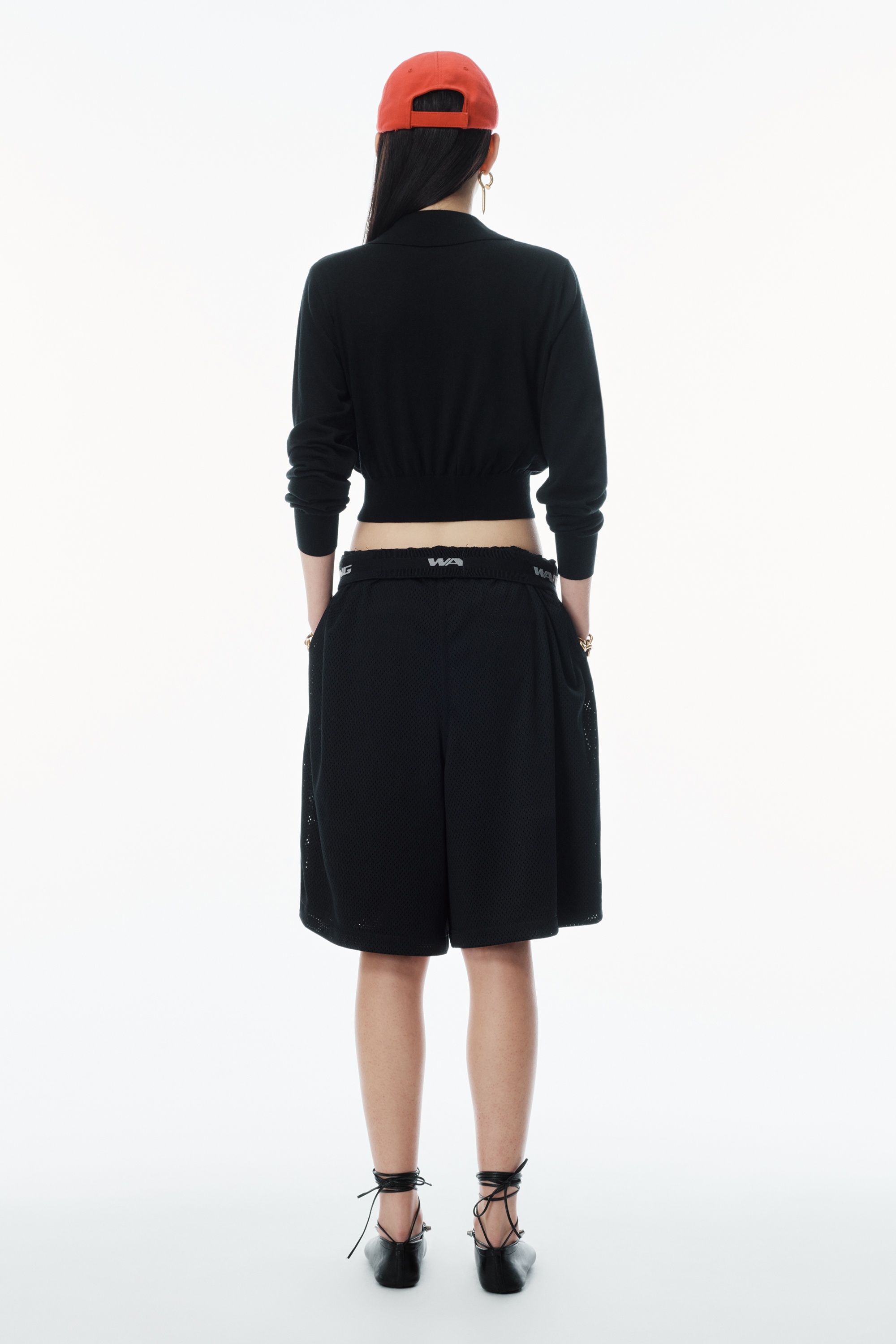 High-Frequency Stacked Logo Cardigan in Merino Wool - 4