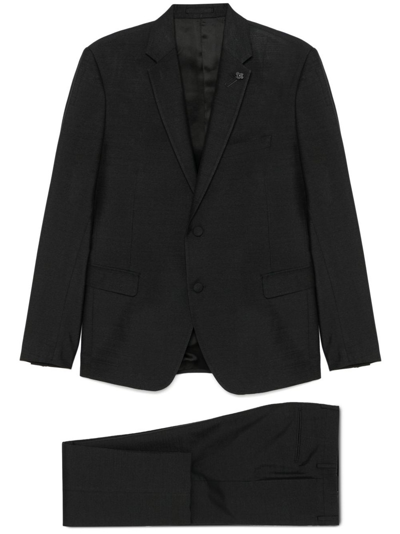 brooch-detail suit 1
