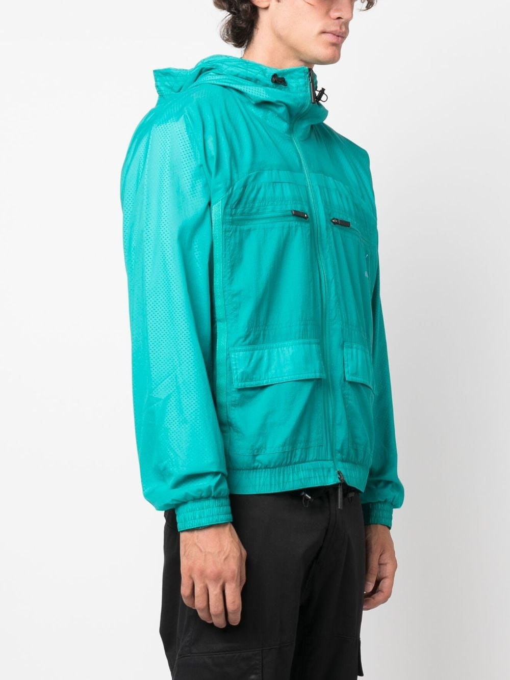 x Koché reversible zip-up hooded jacket - 3