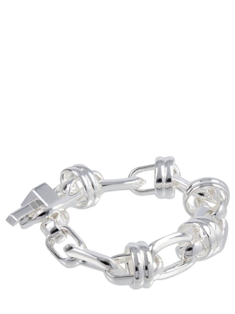 Deco link brass bracelet - 3