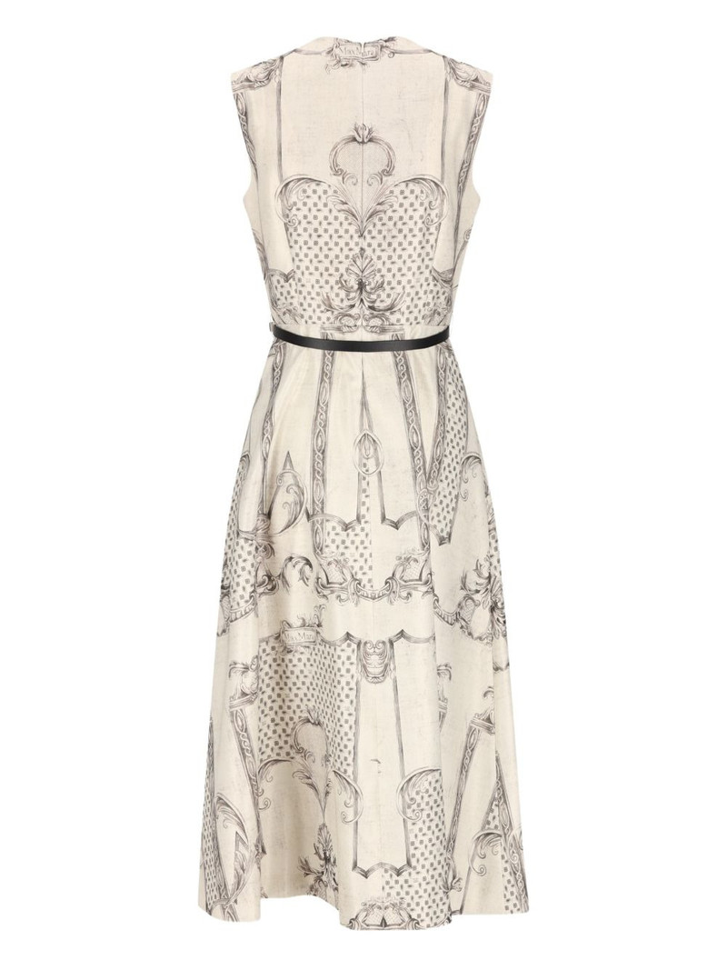 Max Mara printed belted midi dress outlook