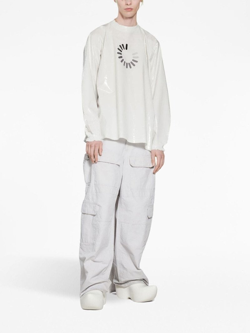 Balenciaga LOADING ERROR 長袖Tシャツ BALENCIAGA Loading Error-print long sleeve top - 744450TOVC9