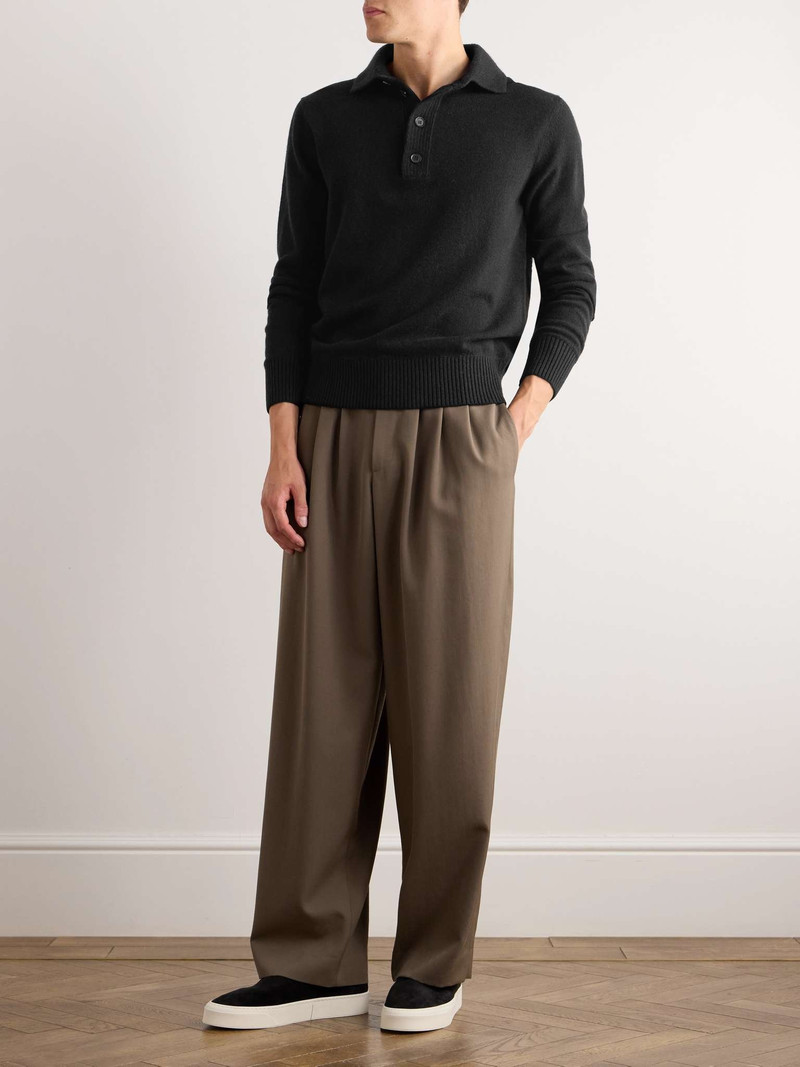 ZEGNA Slim-Fit Wool and Cashmere-Blend Polo Shirt outlook
