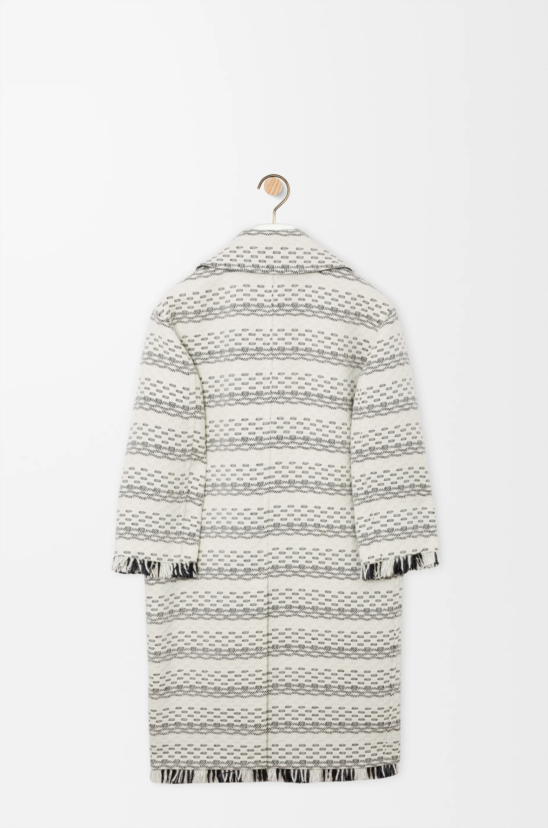 Coat in wool blend jacquard - 5