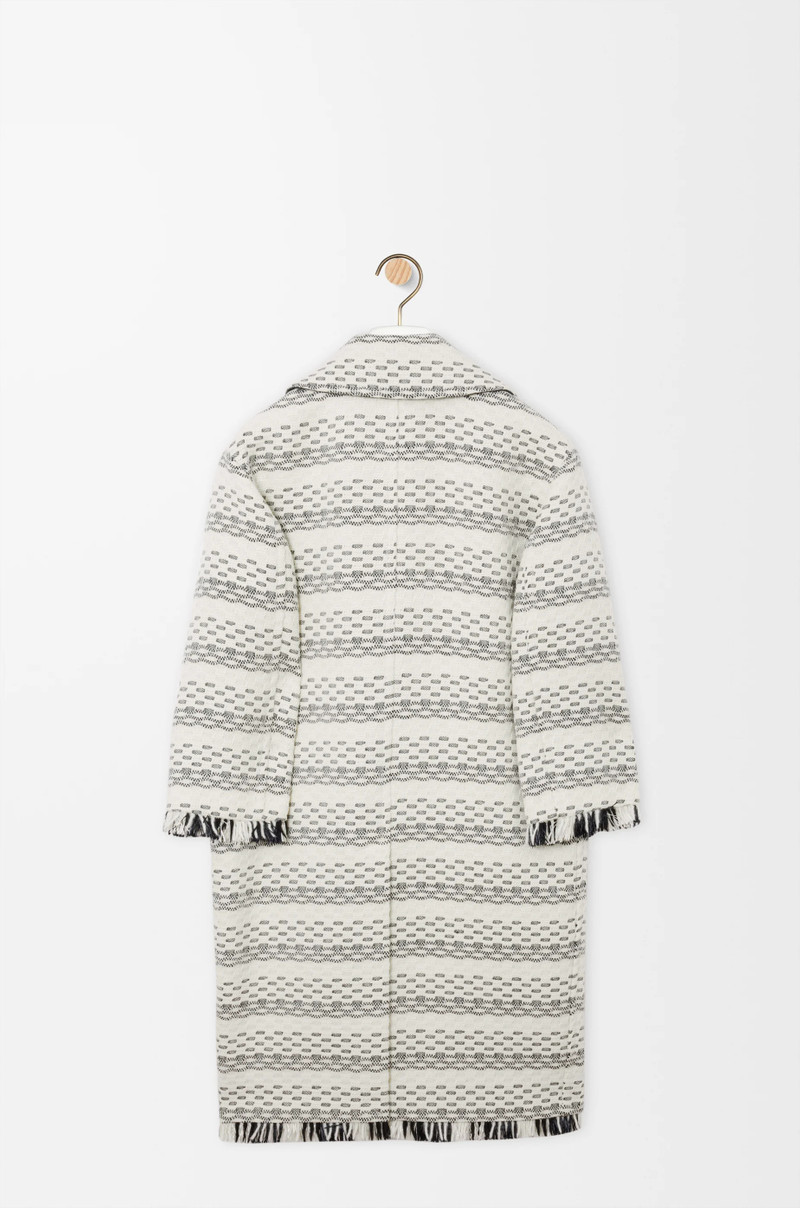 Coat in wool blend jacquard 5