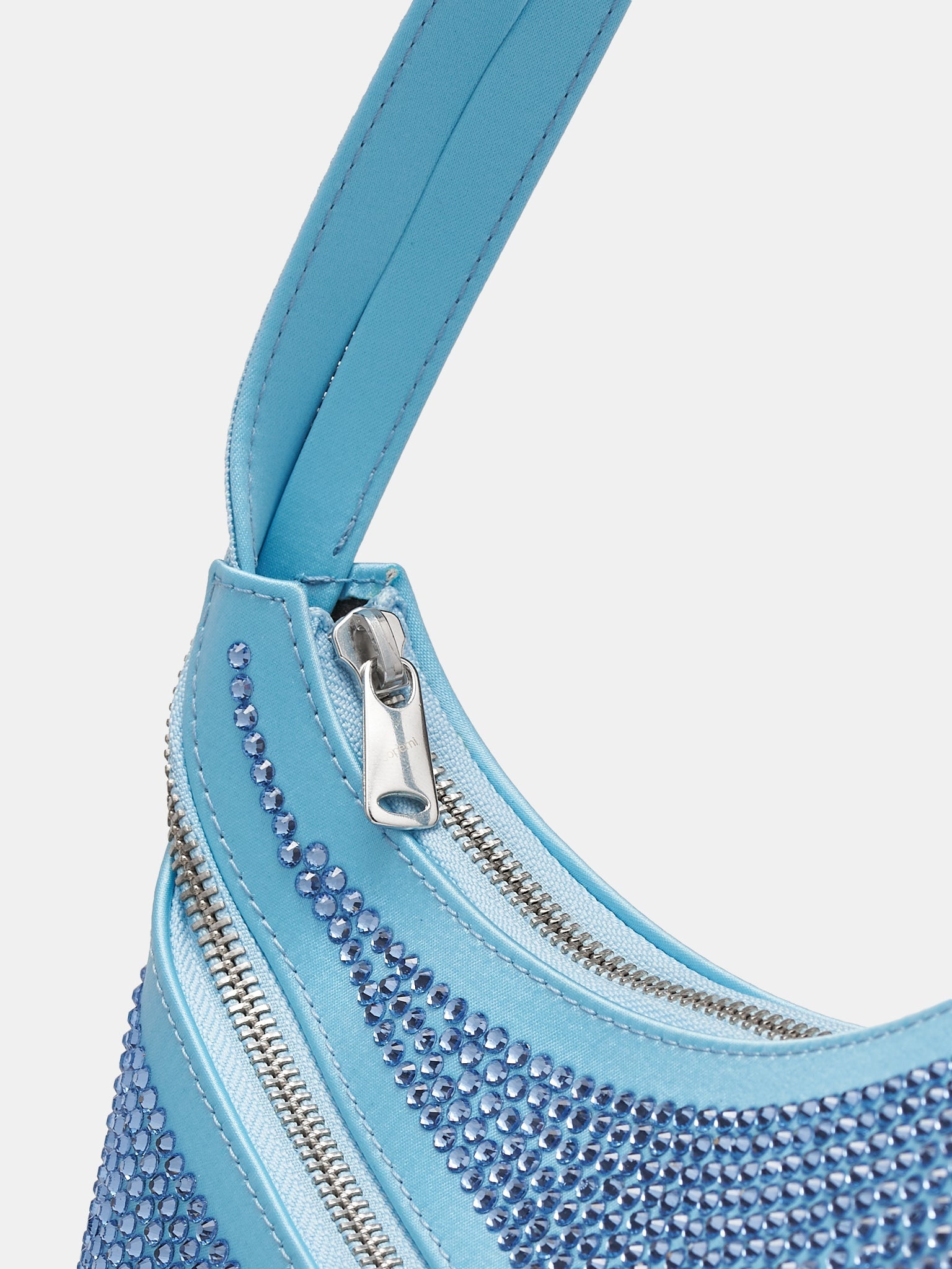 Embellished Zip Baguette Bag - 4