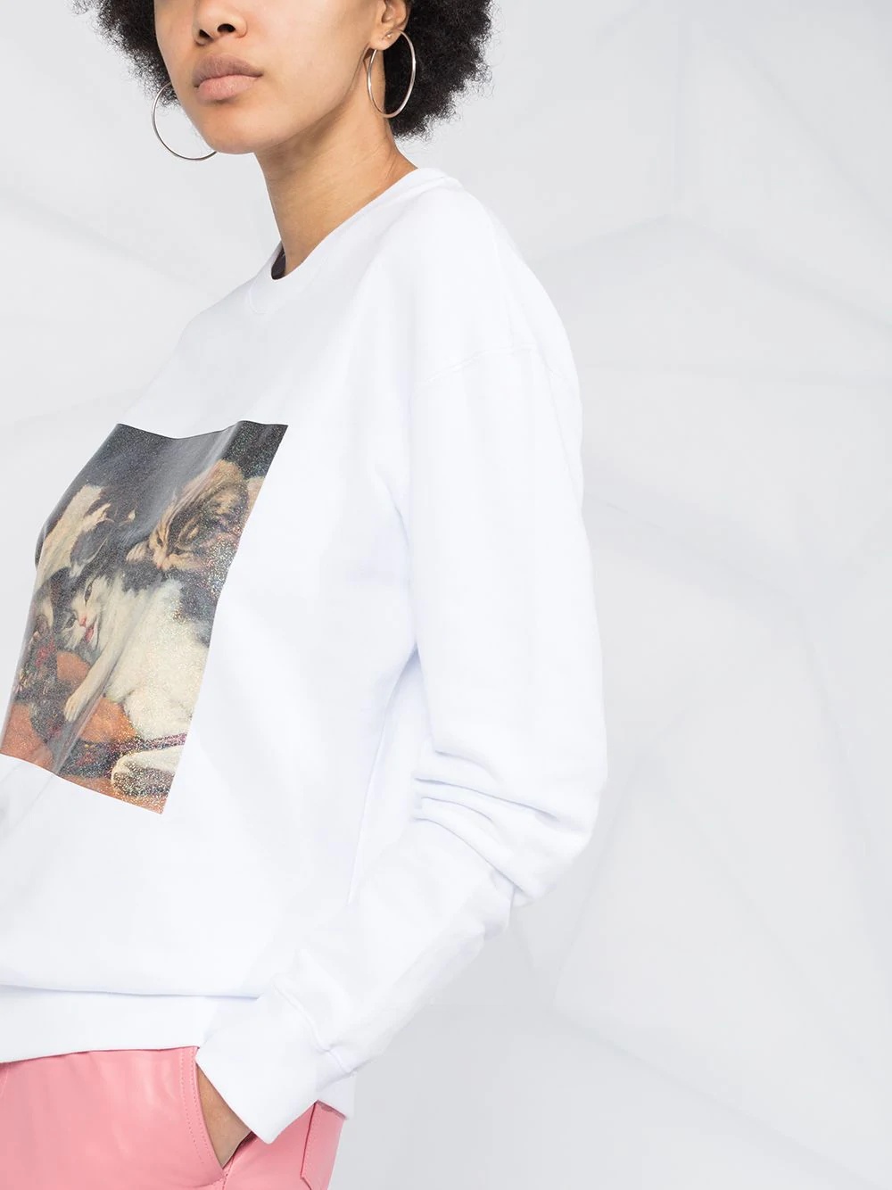 kittens graphic sweatshirt - 5