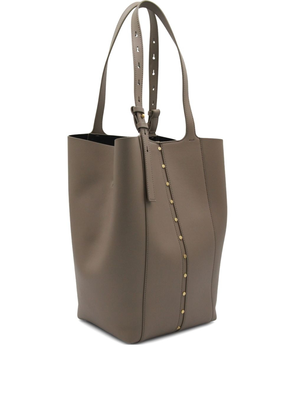 studded leather tote bag - 1