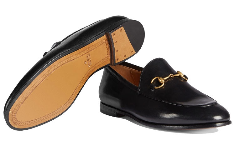 (WMNS) Gucci Jordaan Leather Loafers Black 404069-BLM00-1000 - 6
