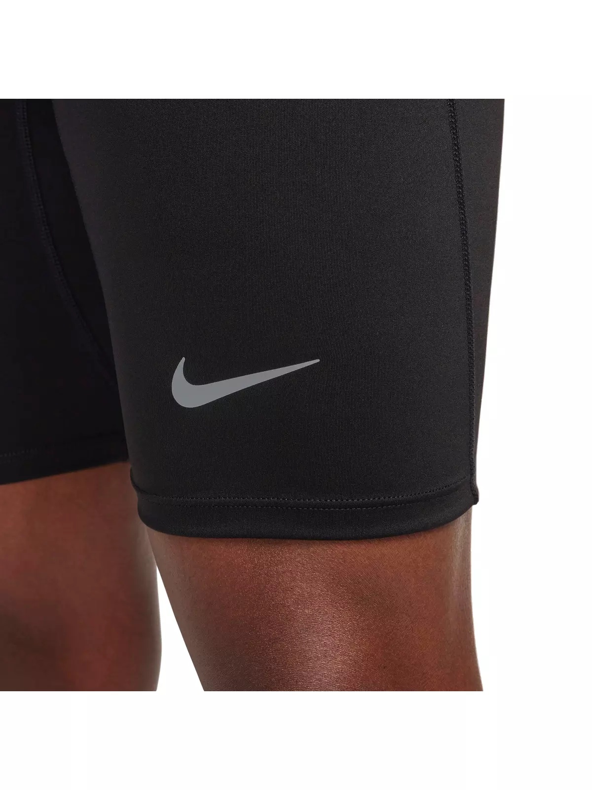 Men's Fast Dri-FIT Brief-Lined Running 1/2-Length Tights - Black - 4