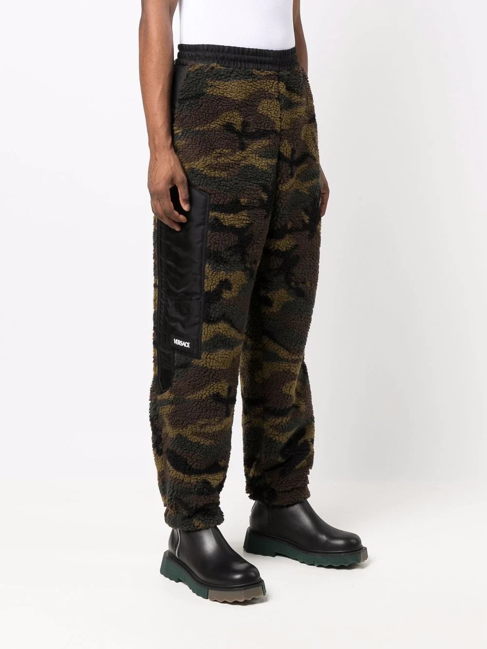 camouflage fleece trousers - 3