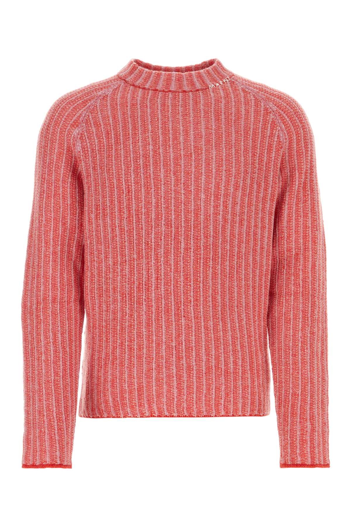 Marni Men Embroidered Wool Blend Sweater - 1