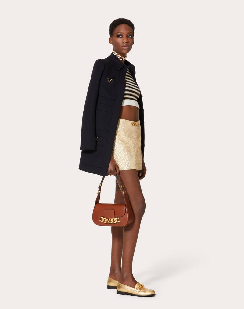 Valentino CRISPY GOLD VLOGO CHAIN SHORTS outlook