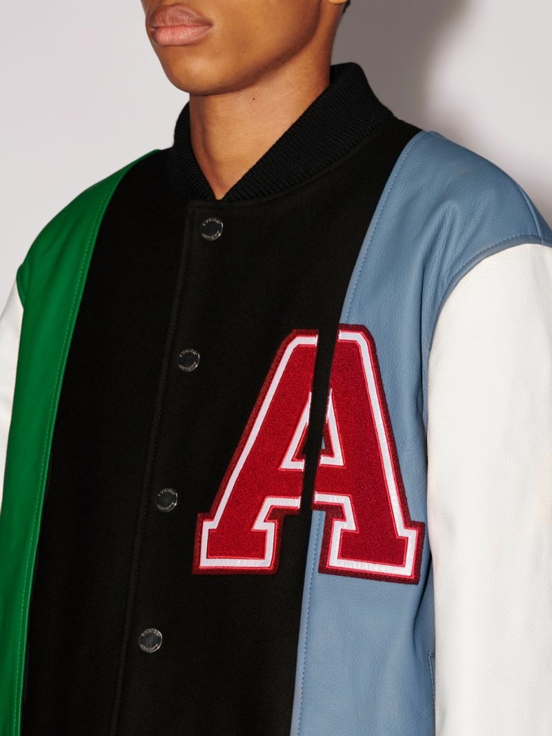 layered varsity jacket - 6