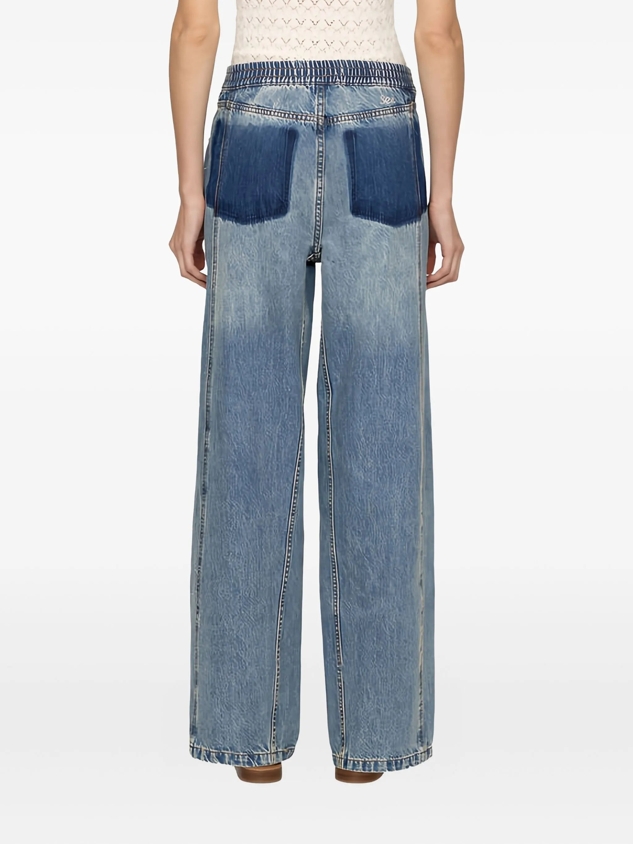 Sea Kara Beaded Floral Jeans - 2