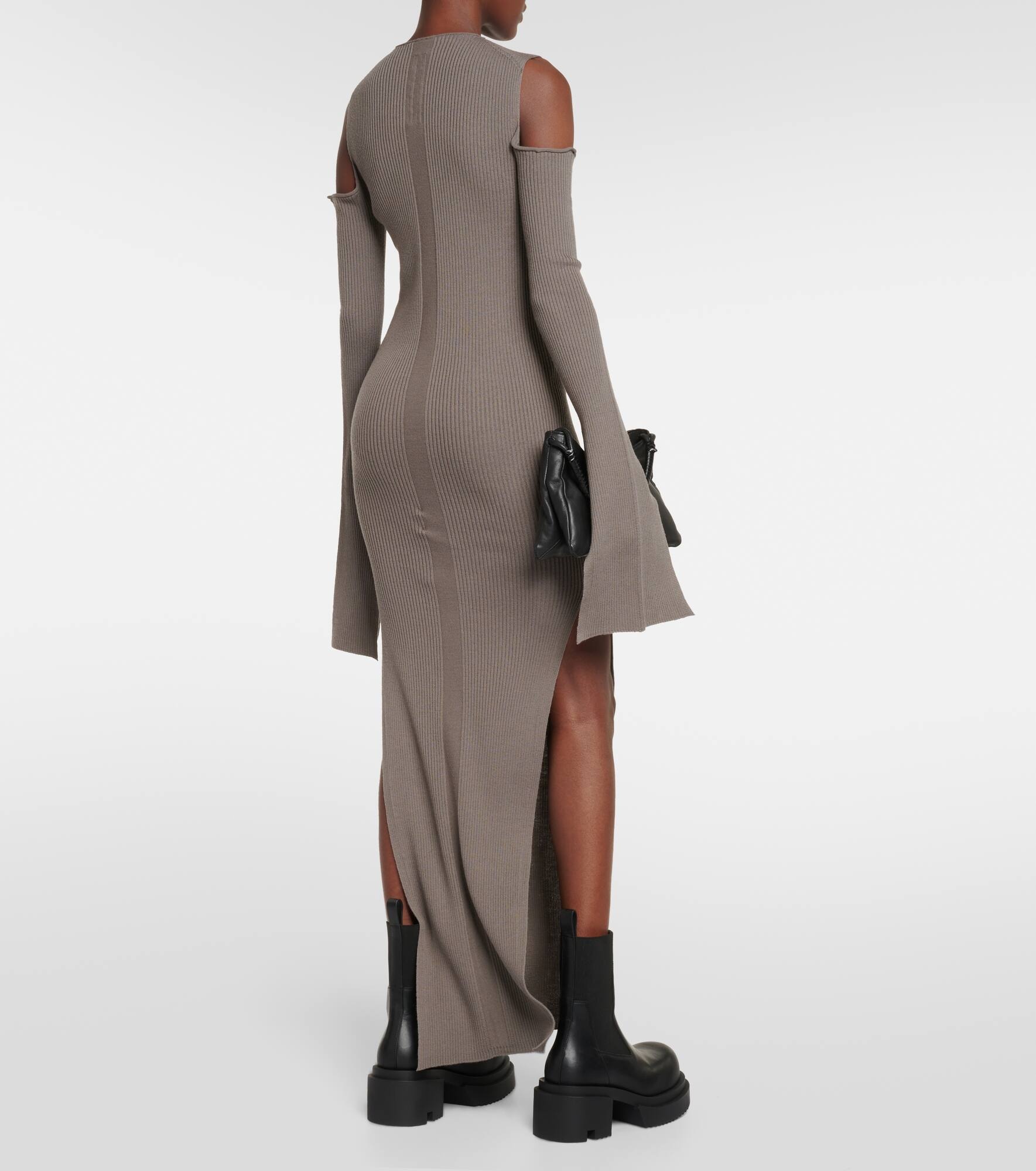 Cutout wool maxi dress - 3