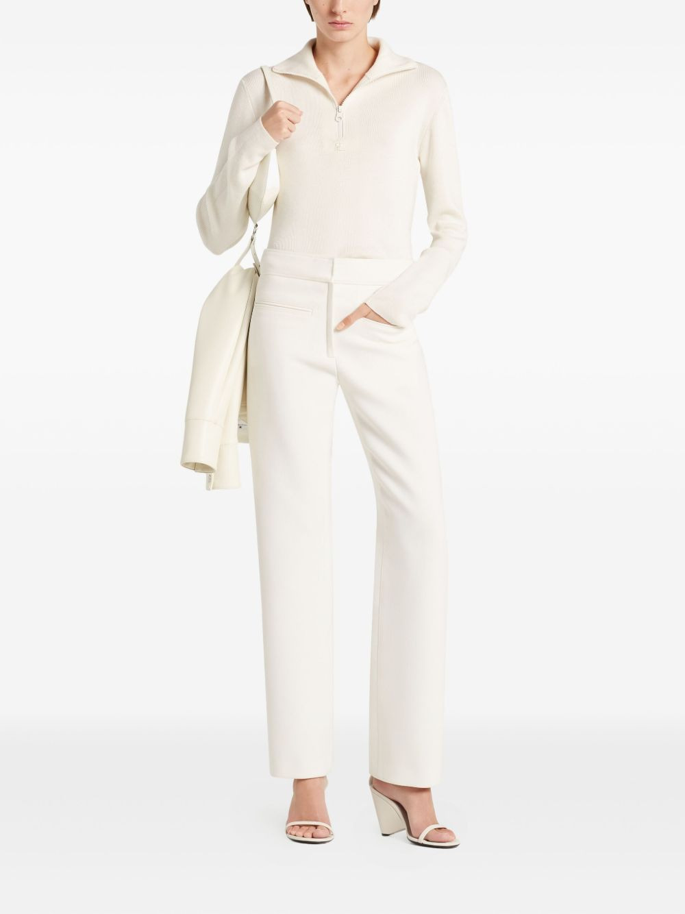 half-zip long-sleeve jumper - 2