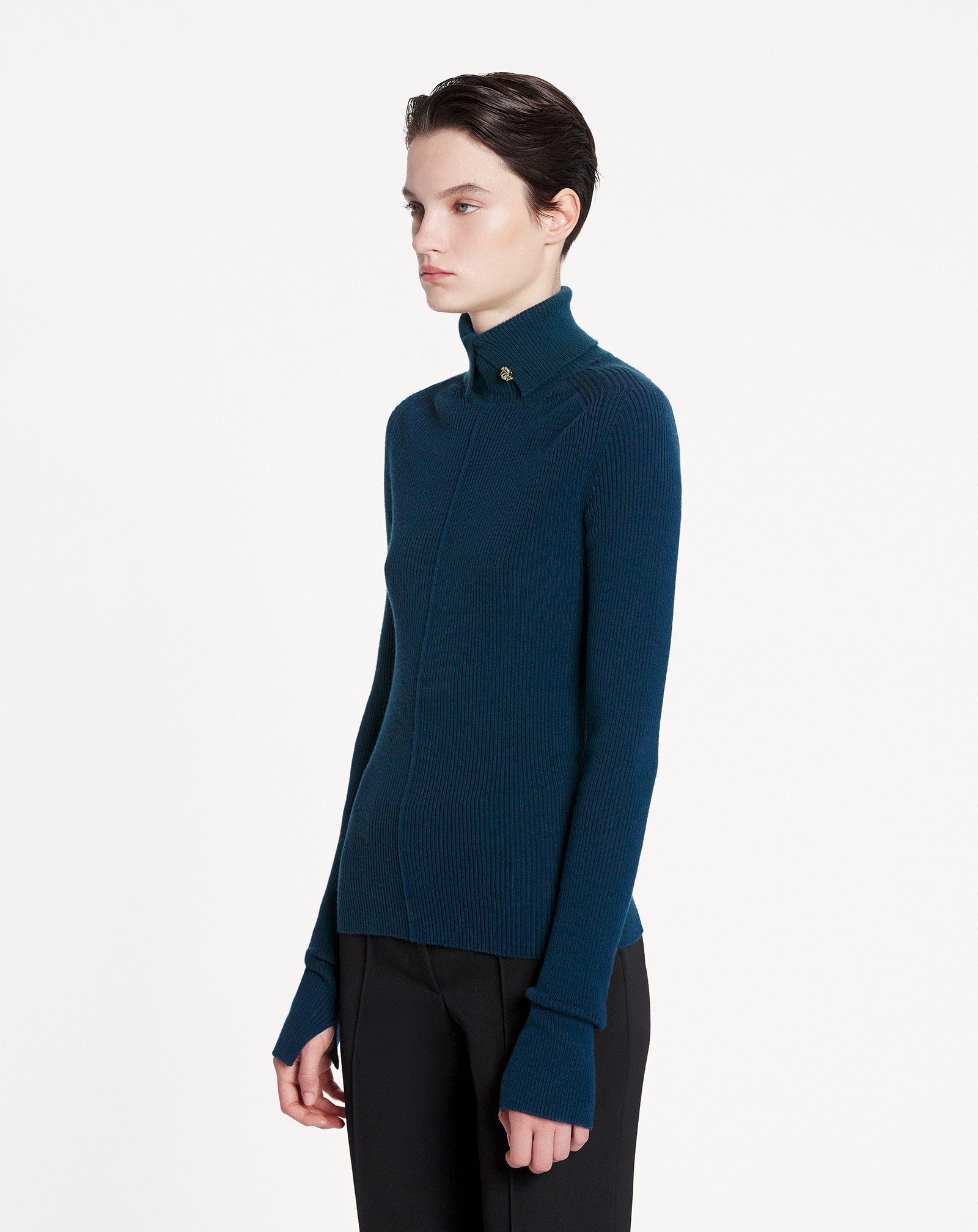 RIBBED TURTLENECK SWEATER - 3