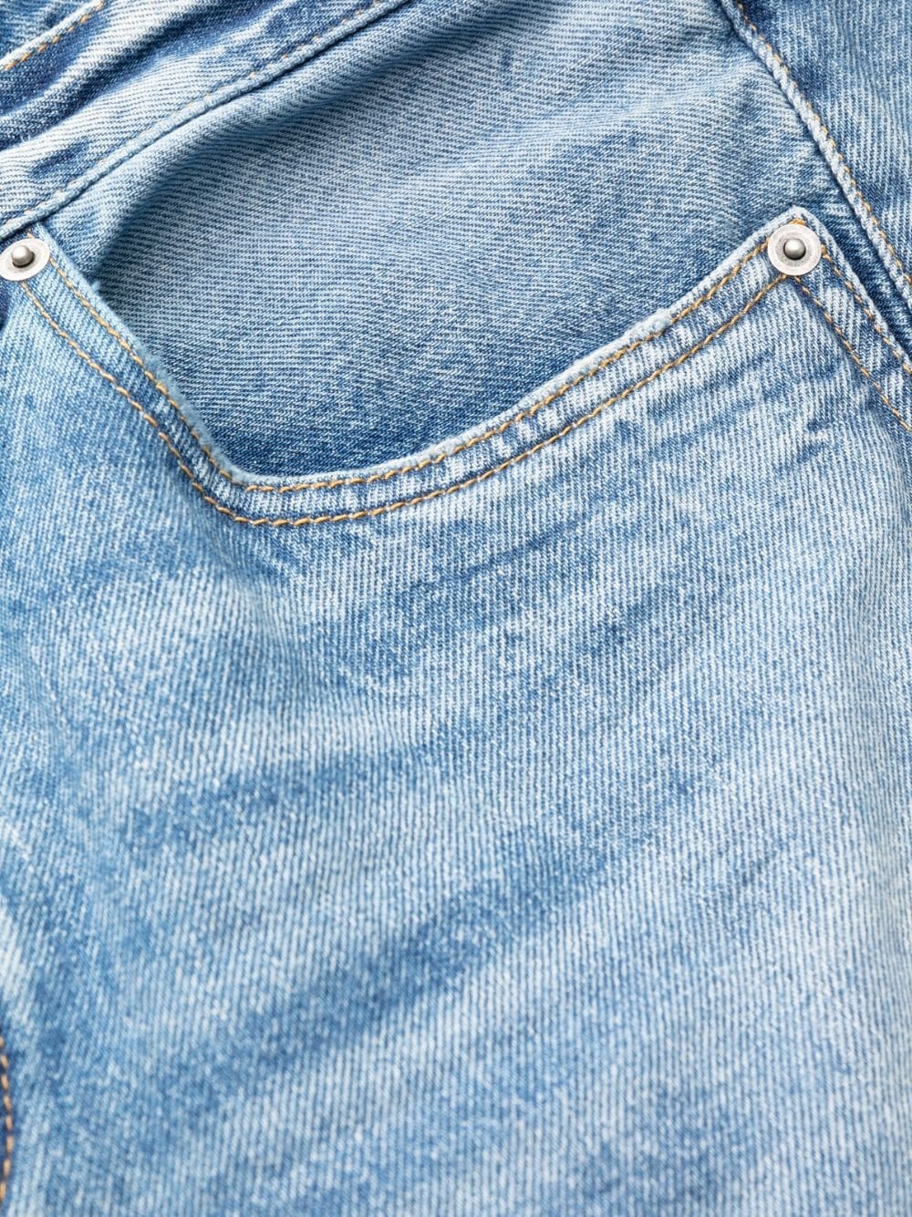mid-rise straight-leg jeans - 6