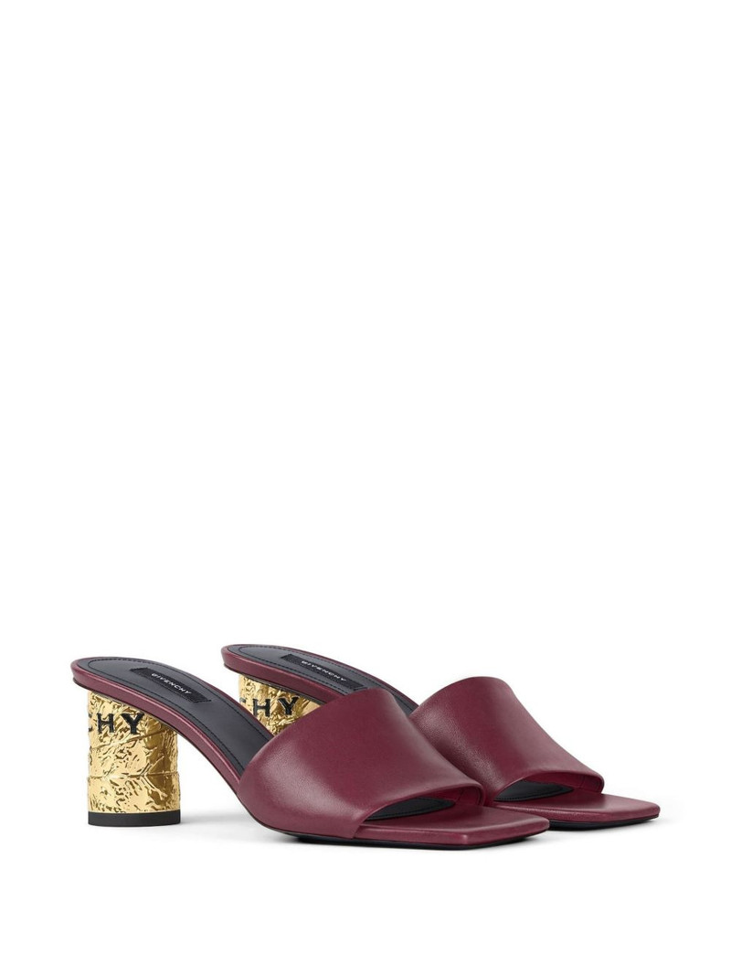 Givenchy square-toe block-heel sandals outlook