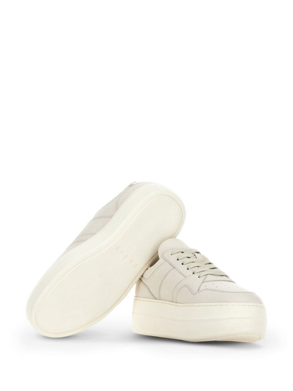H670 flatform leather sneakers - 4