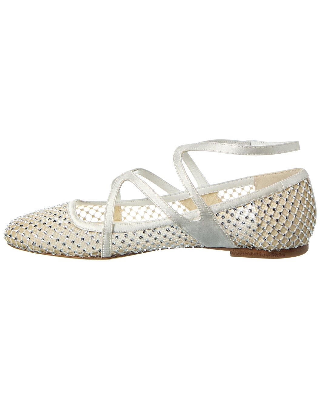 Jimmy Choo Astoria Leather-Trim Flat - 2