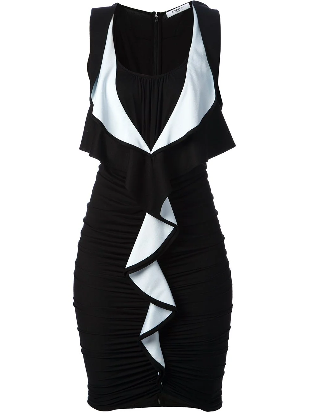 ruffle front dress - 1