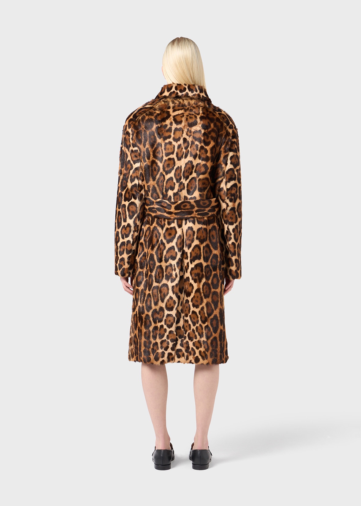 ANIMALIER PRINT FUR COAT - 4