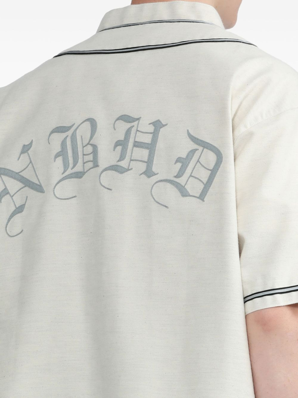 embroidered short-sleeve shirt - 5