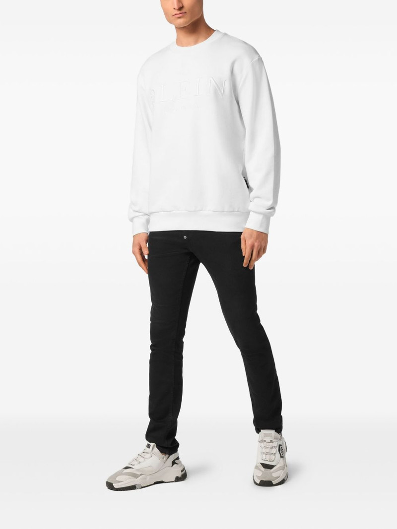 PHILIPP PLEIN logo-embossed sweatshirt outlook