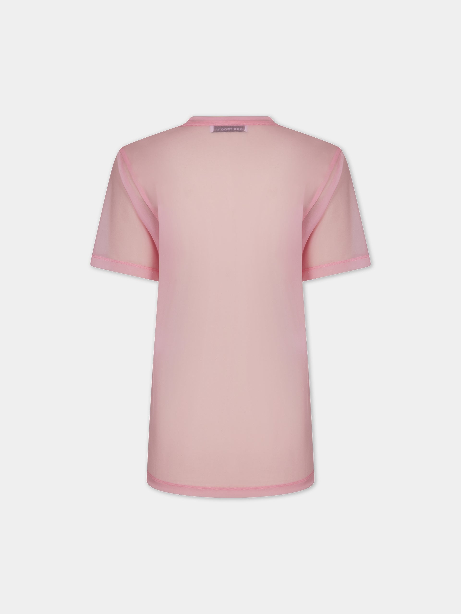 PINK FADED LOGO-PRINTED TOP - 5