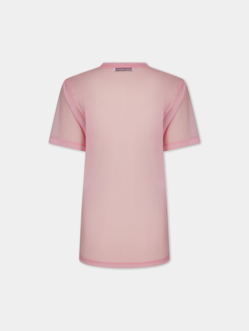 PINK FADED LOGO-PRINTED TOP 5